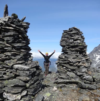 På toppen av Romsdalshorn